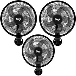Kit 3 Ventilador Parede 50cm 130W Turbo Turbão 5 Pás Grade Protetora 110V 127V WAP Rajada Turbo - 1 Kit 3 Ventilador Parede 50cm 130W Turbo Turbão 5 Pás Grade Protetora 110V 127V WAP Rajada Turbo - 1
