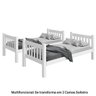 Beliche Atlanta Multifuncional Reforçada que Vira Duas Camas Branca - 3