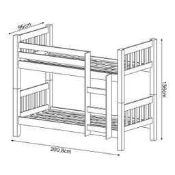 Beliche Atlanta Multifuncional Reforçada que Vira Duas Camas Branca - 4 Beliche Atlanta Multifuncional Reforçada que Vira Duas Camas Branca - 4