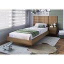 Ver imagem 2 de Cama Solteiro Suspensa com Cabeceira e Mesa 80/90 Zurique Mel