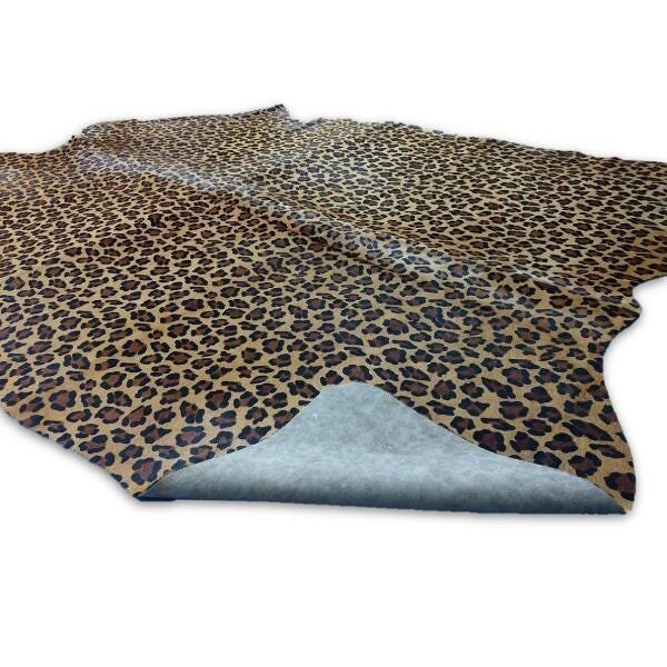 Tapete Sala Couro Inteiro - Animal Print Leopardo - 2