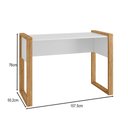 Ver imagem 3 de Mesa para Escritório Office Freijó/branco Acetinado - Qmovi