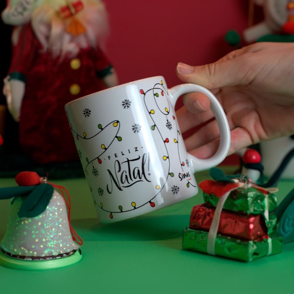 Caneca de Porcelana Natal Mágico - Sorria Muito - 2