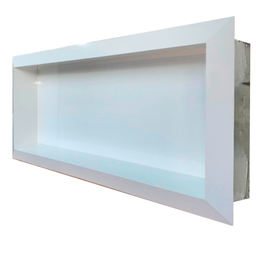 Nicho Porcelanato Branco Borda Diamante 64x32cm - 4
