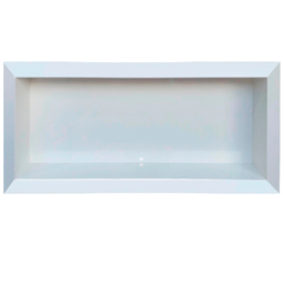 Nicho Porcelanato Branco Borda Diamante 64x32cm - 2