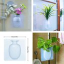 Ver imagem 2 de Vaso de Plantas Parede Silicone Adesivo Flor Água Kit 10 Vidro Decoração