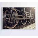 Ver imagem 5 de Quadro Rodas Trem Clássico 90x60 Cm Tecido Canvas