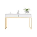 Ver imagem 6 de Aparador Buffet Industrial 2 Gavetas MDF-MDP 110cm Branco Mais de Casa