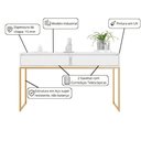 Ver imagem 4 de Aparador Buffet Industrial 2 Gavetas MDF-MDP 110cm Branco Mais de Casa