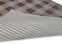 Ver imagem 6 de Tapete Passadeira Capacho Emborrachada Antiderrap. 0,65x1,00 Xadrez Cinza Marrom