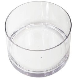 Vaso Redondo Floreira Terrario Cilindro em Vidro Suculentas, Arranjos 24x20cm - 5