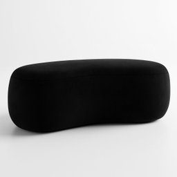 Puff Redondo Orgânico Moderno Feijão Sala Quarto Recpção Luxo 100cm - 2
