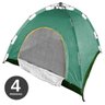 Barraca Automatica 4 Pessoas Monta Sozinha Acampamento Camping Verde - 2