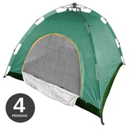 Barraca Automatica 4 Pessoas Monta Sozinha Acampamento Camping Verde - 2 Barraca Automatica 4 Pessoas Monta Sozinha Acampamento Camping Verde - 2