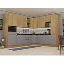 Ver imagem 1 de Cozinha Completa 12 Peças com Espaços para Micro-ondas e Tampos Slim Luciane Móveis