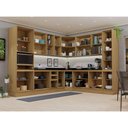 Ver imagem 3 de Cozinha Completa 12 Peças com Espaços para Micro-ondas e Tampos Slim Luciane Móveis