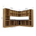 Ver imagem 4 de Cozinha Completa 12 Peças com Espaços para Micro-ondas e Tampos Slim Luciane Móveis