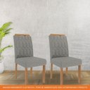 Ver imagem 5 de Cadeira para Mesa de Jantar Jogo de 2 Cadeiras Mdf Paola Wood Cimol Madeira/grafite
