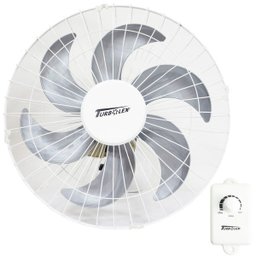 Kit 2 Ventiladores Parede 50cm 200W Industrial Turbo Turbão 6 Pás Bivolt 110V 220V Branco Vitalex - 2