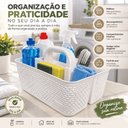 Ver mais imagens de Cesto Organizador Multiuso Rattan 3 Div Porta Uten Rischioto