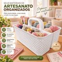 Ver imagem 4 de Cesto Organizador Multiuso Rattan 3 Div Porta Uten Rischioto