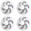 Ver imagem 1 de Kit 4 Ventiladores Parede 50cm 200W Industrial Turbo Turbão 6 Pás Bivolt 110V 220V Branco Vitalex