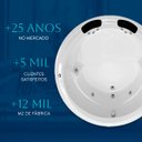 Ver imagem 5 de Banheira Redonda Tahiti Completa com Hidro em Acrílico - 127v
