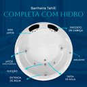 Ver imagem 4 de Banheira Redonda Tahiti Completa com Hidro em Acrílico - 127v