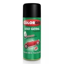Spray Uso Geral Preto Rapido 52001 400ml Colorgin - 1