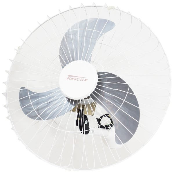 Ventilador Parede 60cm 200W Industrial Turbo Turbão 3 Pás Bivolt 110V 220V Branco Vitalex