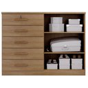 Ver imagem 3 de Cômoda Seul 2 Portas 5 Gavetas Cumaru 25
