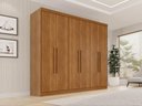 Ver imagem 1 de Guarda-Roupa Casal com 6 Portas e 2 Gavetas 180cm Multimóveis Cinamomo
