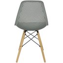 Ver imagem 5 de Kit 6 Cadeiras Colmeia Furadinha Heloisa Eloá Charles Eames Eiffel Base Madeira 