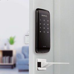 Fechadura Digital Papaiz Smart Lock Sl120 Preto Fosco - 45115 - 1 Fechadura Digital Papaiz Smart Lock Sl120 Preto Fosco - 45115 - 1