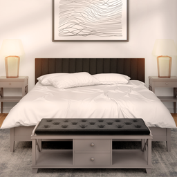 Kit 20 Cabeceiras Estofadas de Cama King Box Casal Modulada Autocolante 2,00mx45cm - 7