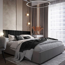 Ver imagem 6 de Kit 20 Cabeceiras Estofadas de Cama King Box Casal Modulada Autocolante 2,00mx45cm