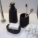 Ver mais imagens de Dispenser Porta Sabonete Líquido Shampoo Lavado em Cerâmica