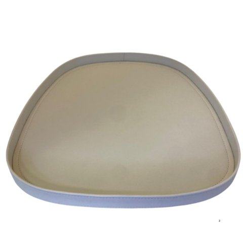 Bandeja Decorativa de Couro Orgânica Off-white