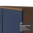 Ver mais imagens de Balcão de Canto 1 Porta (sem Tampo) Rustic/Azul Vik Madesa