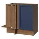 Ver imagem 1 de Balcão de Canto 1 Porta (sem Tampo) Rustic/Azul Vik Madesa