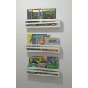 Ver imagem 5 de Kit Nicho de Parede Para Livro Infantil Estante Bonecos Carrinho Pelúcia Prateleira Brinquedos Bebê 