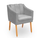 Ver imagem 5 de Kit Poltrona Cadeira para Sala Confortável e Moderna Mila Suede
