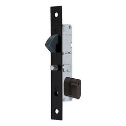 Fechadura para Porta de Correr Art 815 Preto Fosco com Cilindro 400/55 - Papaiz - 1