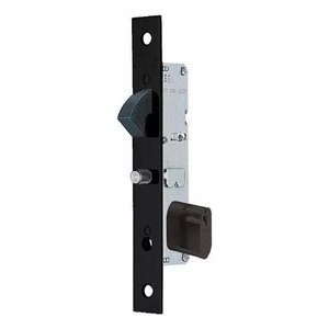 Fechadura para Porta de Correr Art 815 Preto Fosco com Cilindro 400/55 - Papaiz