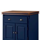Ver imagem 2 de Balcão Buffet 2 Portas 1 Gavetas Manchester 2000 Linz Móveis - Azul Petróleo/imbuia