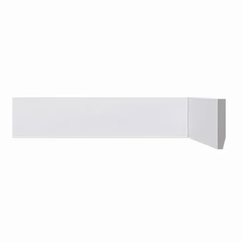 Rodapé Lev51 2,40x05cm Branco - Barra C/ 2,4m - Santa Luzia