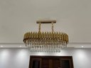 Ver imagem 3 de Pendente Moderno Dourado 80cm P/ Mesa Sala de Jantar Hall