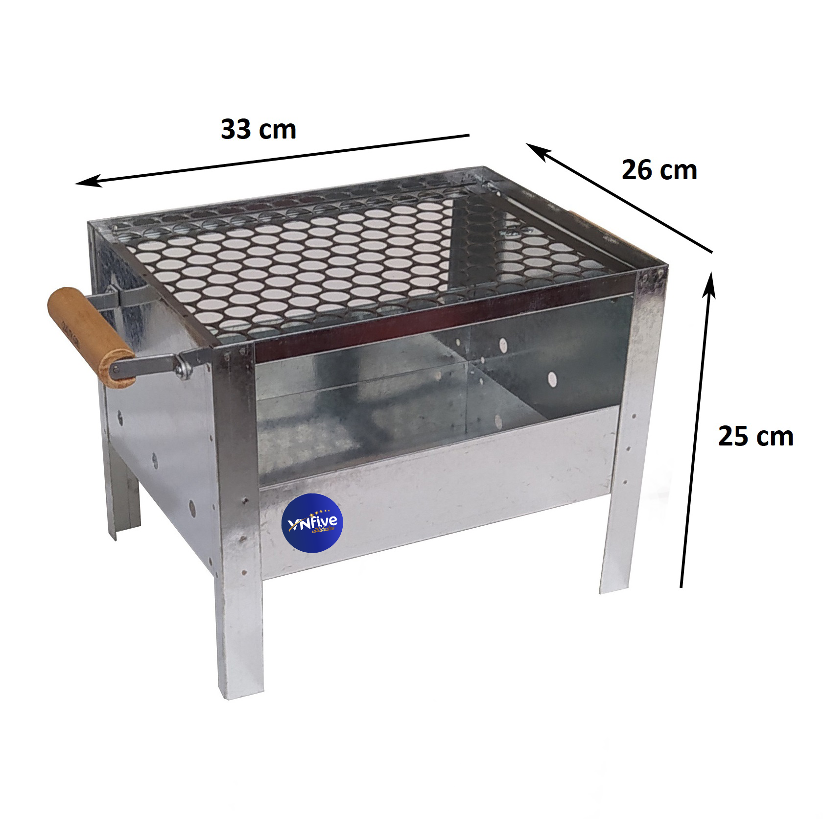 Churrasqueira Pequena Aço Galvanizado com Grelha Aço Inox - 4