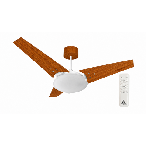 Ventilador de Teto Venti-Delta Munique Inverter 55W Bivolt 95cm 3 Pás MDF com Controle Remoto e Lust