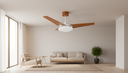 Ver imagem 3 de Ventilador de Teto Venti-Delta Munique Inverter 55W Bivolt 95cm 3 Pás MDF com Controle Remoto e Lust